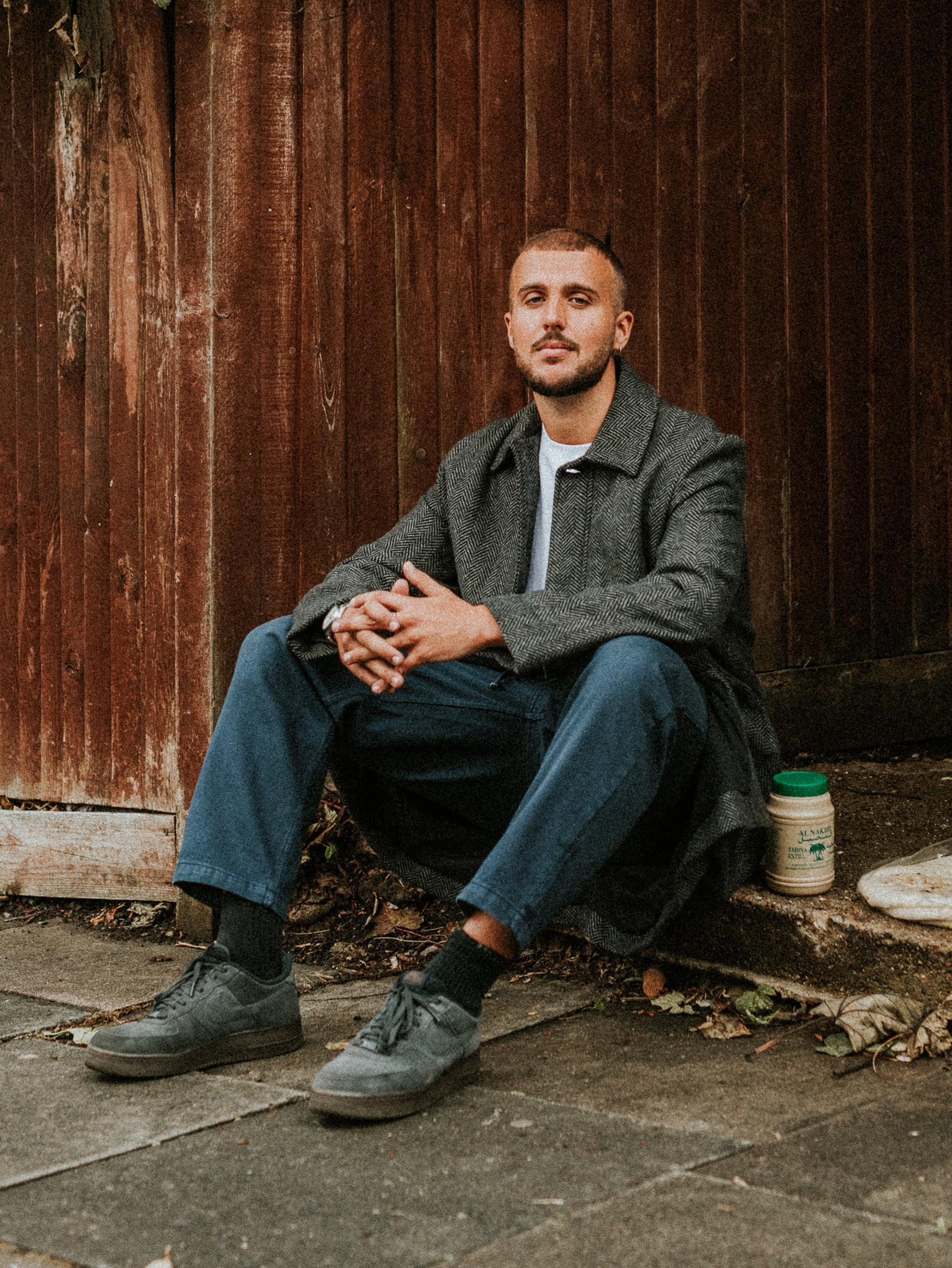Chef Alfie Steiner seated outdoors