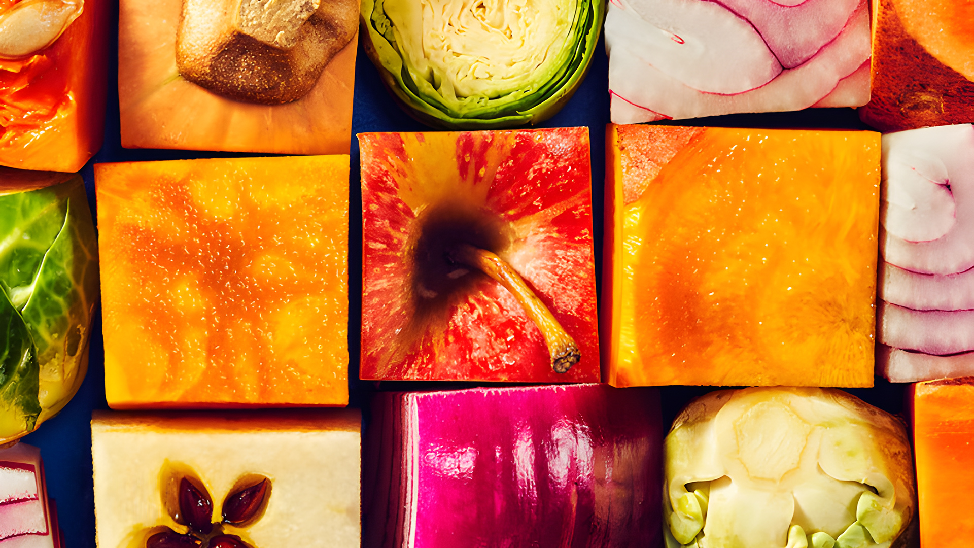 Plant-forward vegetables collage