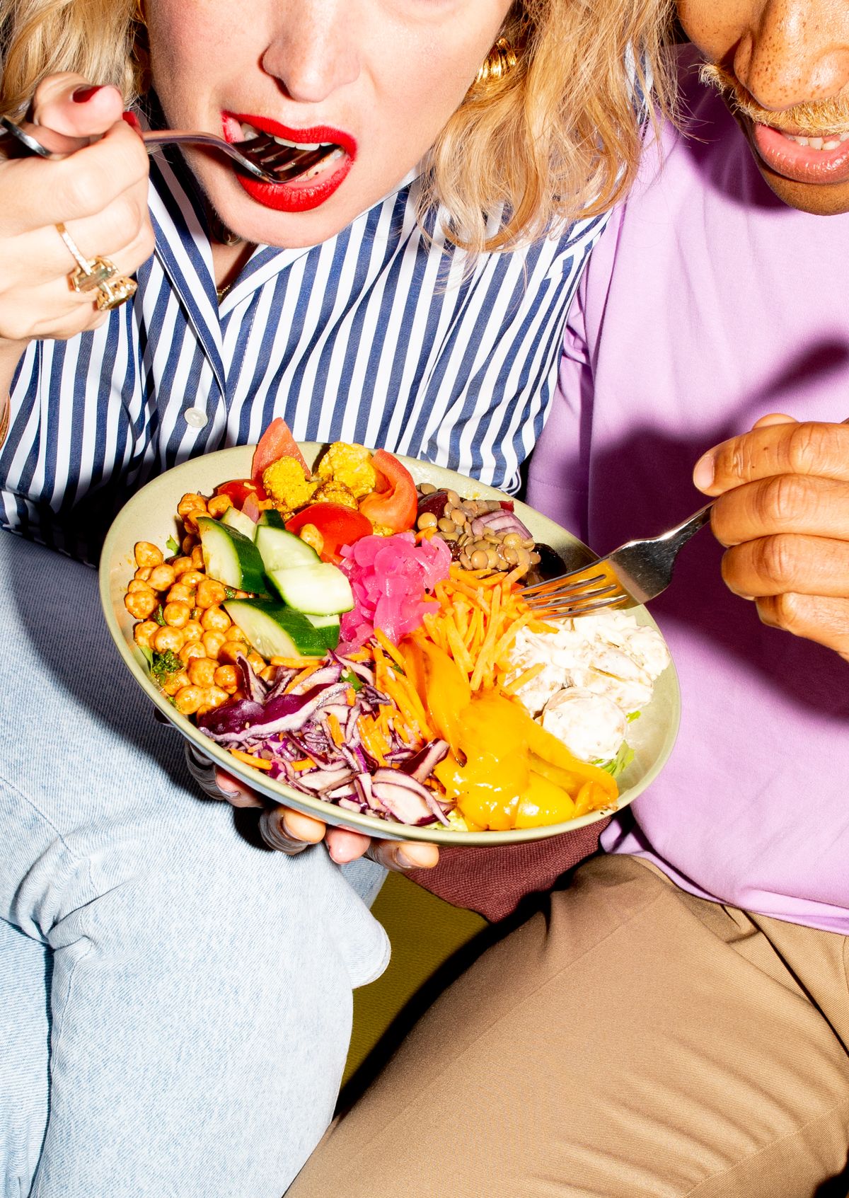 Sharing a plant-forward meal
