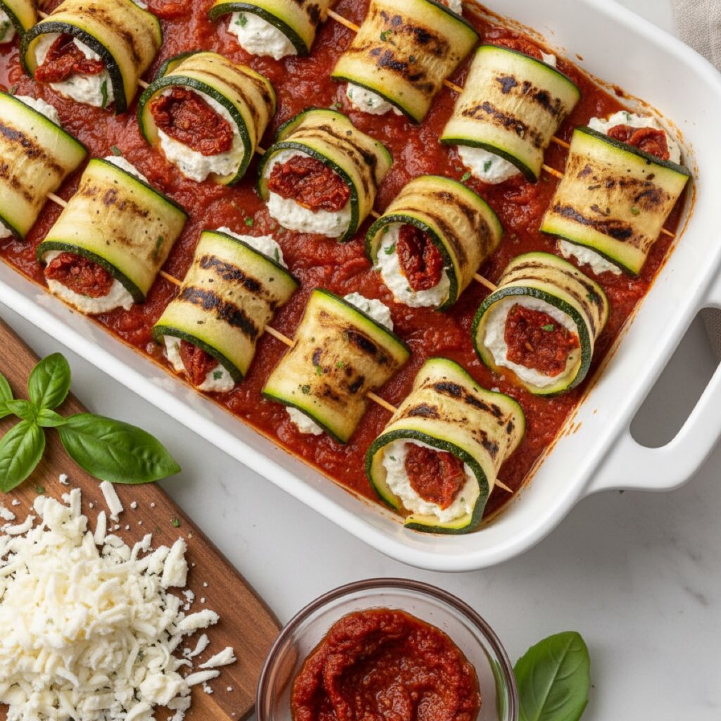 Grilled Zuchini Rolls