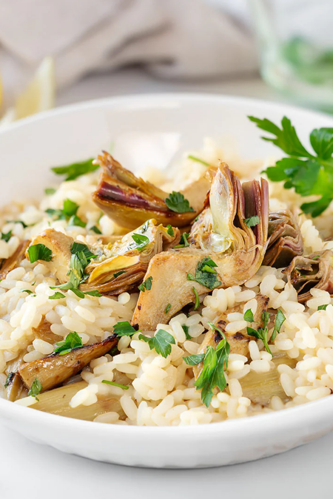 Risotto with Artichokes à La Barigoule