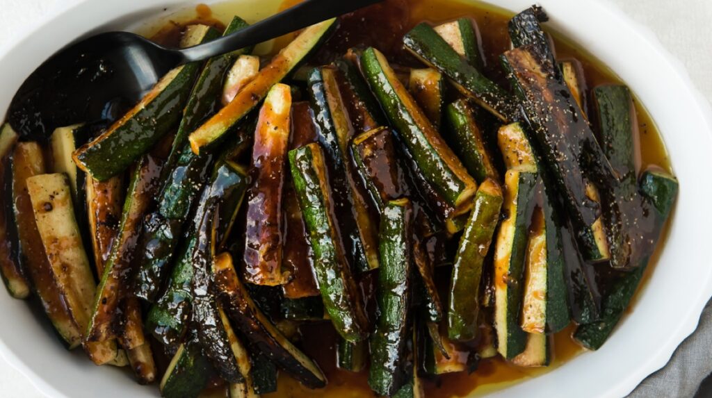 Zucchini in Sweet-Sour Sauce