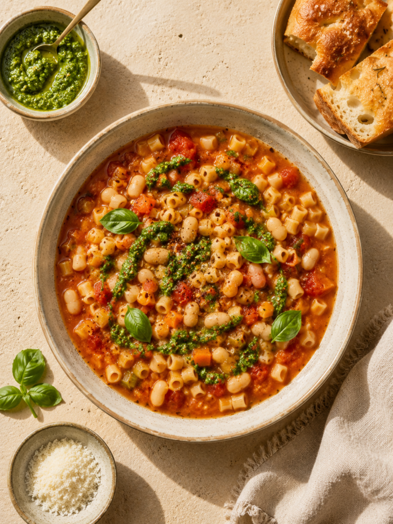 Warm Italian Stew (Pasta e Fagioli)